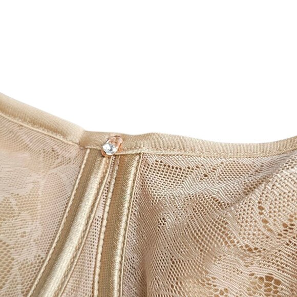 Le Mystere Underwire Lace Bra, Beige, Large Cup, Size 36G - Picture 2 of 6